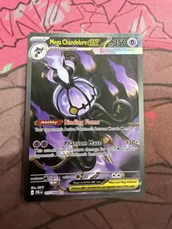 Mega Chandelure ex 115/084 SIR Pitch Black Pokemon TCG NM/M - Image 1