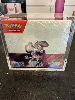 Pokemon TCG Destined Rivals Booster Box SEALED With Acrylic Case - Image 1