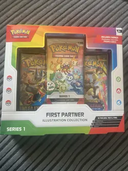 Pokemon TCG First Partner Illustration Collection Series 1 Box 3 Cards Set - Image 1