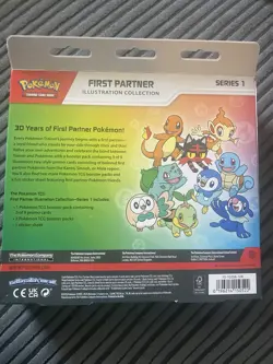 Pokemon TCG First Partner Illustration Collection Series 1 Box 3 Cards Set - Image 2