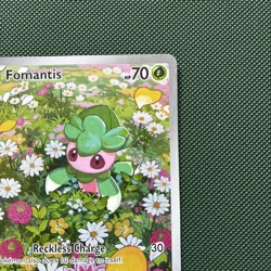 Pokemon TCG Fomantis 085/084 Illustration Rare IR PBL EN Pitch Black NM V2 - Image 3