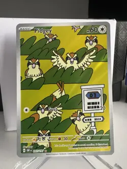 Pokemon Pidgey TCG Illustration Rare Card Obsidian Flames 207/197 NM/M Condition - Image 1