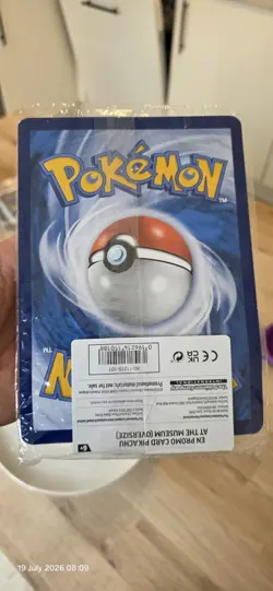 Pokemon Pikachu at the Museum Promo Sealed Jumbo - Slight Crease on Card - Image 2