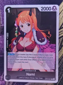 Nami OP16-091 Rare The Time of Battle One Piece Foil Near Mint - Image 1