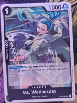 Ms. Wednesday OP14-083 Uncommon The Azure Sea's Seven One Piece Near Mint - Image 1