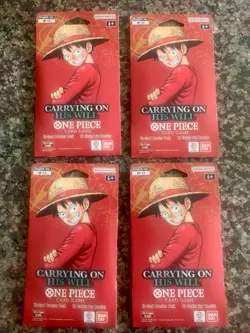 One Piece OP13 Carrying on His Will Sleeved Booster Sealed Pack Lot x (20) - Image 3