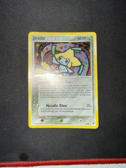 Pokemon Jirachi Pokemon TCG Deoxys Holo Rare 9/107 EN 2005 - Image 1