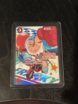 Bandai One Piece Card Game Franky ST01-010 ROUND 1 Promo Pack Promo Card - Image 1