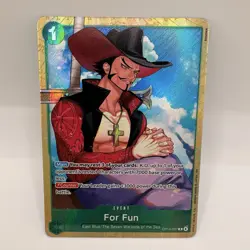 For Fun Mihawk Premium Card Collection Best Selection Vol. 6 OP14-037 One Piece - Image 1