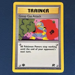 Goop Gas Attack 78/82 - Team Rocket - 1st Edition Pokemon Card - NM - Image 1