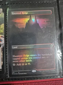 1x Foil Haunted Ridge (282) Borderless Innistrad Midnight Hunt NM MTG Magic x1 - Image 2
