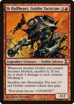 Ib Halfheart, Goblin Tactician - TSP - 163 NM/LP - Image 1
