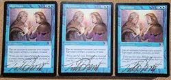 ​MTG 3x Signed Opposition (Urza's Destiny) GOLD INK - Todd Lockwood - Image 1