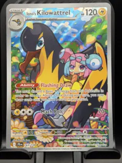 Iono's Kilowattrel 163/159 Illustration Rare Journey Together Pokemon NM - Image 1
