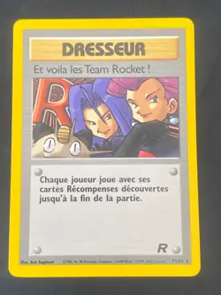 CARTE POKEMON ET VOILA LES TEAM ROCKET ! 71/82 FR RARE TEAM ROCKET - EXC/NM - Image 1