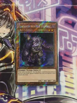 Yugioh Plaguespreader Zombie Platinum Secret Rare RA03 - Image 1