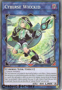 YUGIOH SAST-EN044 Cyberse Wicckid Common 1st Edition NM - Image 1