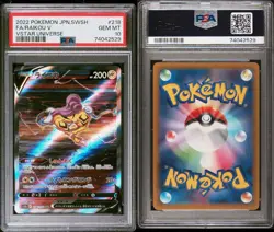 PSA 10 GEM MINT Raikou V SAR 218/172 VSTAR Universe Japanese Pokemon Card - Image 3