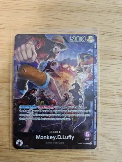 One Piece Card Game Monkey.D.Luffy OP05-060 PSA Magazine Promo - Image 1