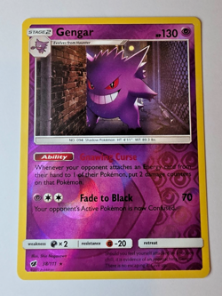 Gengar 38/111 2017 Pokemon Card - Reverse Holo - Crimson Invasion - Image 1