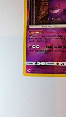 Gengar 38/111 2017 Pokemon Card - Reverse Holo - Crimson Invasion - Image 5