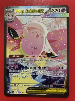 Mega Clefable Ex 119/088 Perfect Order Secret Rare Pokemon TCG Card EN NM/M - Image 1