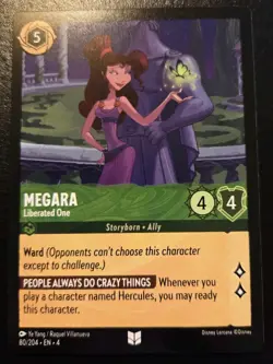 Megara - Liberated One 80/204 Uncommon Ursula's Return Disney Lorcana TCG - Image 1