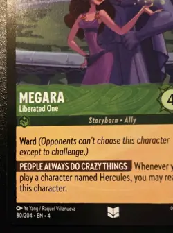 Megara - Liberated One 80/204 Uncommon Ursula's Return Disney Lorcana TCG - Image 4