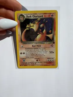 Dark Charizard 4/82 Team Rocket Unlimited Holo Rare 80 HP English 2000 WotC - Image 3