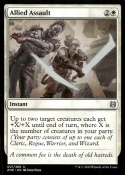 Allied Assault 001/280 Zendikar Rising MTG Magic the Gathering card - Image 1