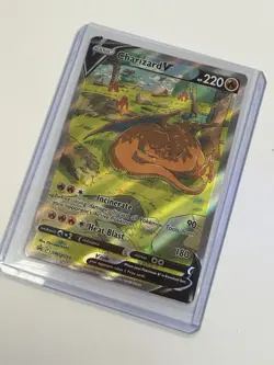 Pokemon TCG Charizard v SWSH260 Black Star Promo Holo Card Near Mint Condition - Image 1