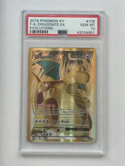 Dragonite EX Full Art 106/108 XY Evolutions 2016 PSA 10 Pokemon TCG - Image 1