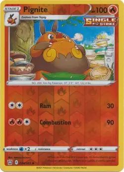 Pokemon TCG Battle Styles - Pignite 024/163 (Reverse Holo) - Image 1