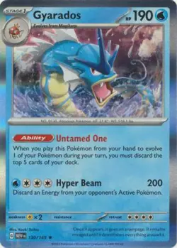 Pokemon TCG Scarlet & Violet 151 - Gyarados 130/165 (Holo) - Image 1