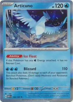 Pokemon TCG Scarlet & Violet 151 - Articuno 144/165 (Holo) - Image 1