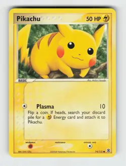 Pikachu 74/112 Common FireRed & LeafGreen Pokemon 2004 Lightly Played - Image 1