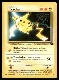 Pokemon Cards Pikachu 4 Wizards Black Star Promo MP - Image 1