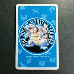 S2607 Psyduck 9 of Clubs Blue Blastoise Deck Playing Poker Card Pokemon - Image 2
