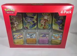 Pokemon TCG 151 Mini Tins 4 Pack + 4 Promos NIB Sealed Sams Club Exclusive NEW - Image 1