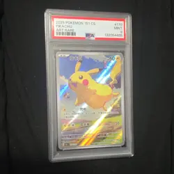 PSA 9 Pokemon S-Chinese Pikachu 170/151 AR Full Art 151C Journey Promo Exclusive - Image 1