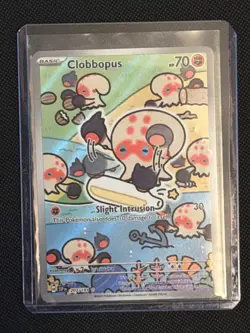 Pokemon Clobbopus Full Art Holo Illustration Rare 207/191 SV08 English 2024 - Image 2