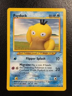 Pokemon TCG Psyduck 79/105 Neo Destiny Unlimited LP - Image 1