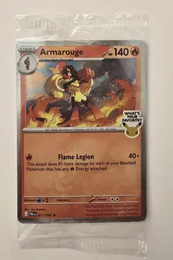 Armarouge 012/084 Holo Sealed Best Buy Promo 30th Anniversary Pokemon TCG Stamp - Image 1