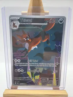 Pokemon TCG - Thieval - 092/084 - Pitch Black - Illustration Rare - NM - Image 1