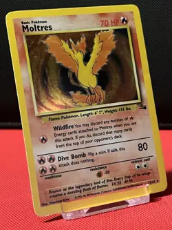 Pokemon TCG Moltres Fossil 12/62 Holo - Image 1