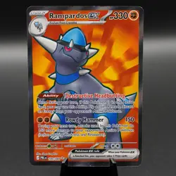 Rampardos ex 100/084 Ultra Rare Pitch Black Pokemon Holo Near Mint - Image 1