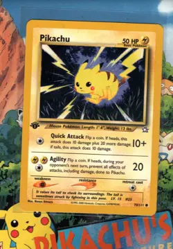 Pokemon TCG Pikachu 1st Ed. #70/111 Neo Discovery NM - Image 1