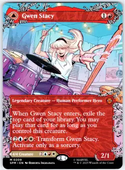 Gwen Stacy / Ghost-Spider (Borderless) - Marvel's Spider-Man - MTG - Image 1