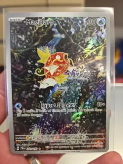 Pokemon TCG Magikarp 203/193 Paldea Evolved Illustration Rare Full Art Holo LP - Image 1
