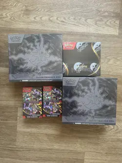 Pokemon Center Pitch Black 2 ETB + 2 Booster Bundles + Booster Box NEW SEALED - Image 2